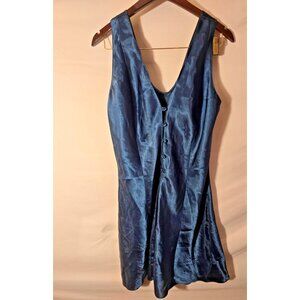 Hidden Fantasies Womens Vintage Green Silkie Nightgown Sexy Large Vneck Gown